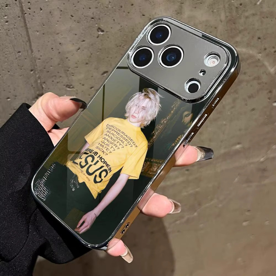 N-Nettspend Singer Rap Handyhülle für Apple iPhone 17 16 15 14 13 12 Pro Max Plus mit galvanisiertem Metall-Bumper und stoßfestem Schutz - Bild 5