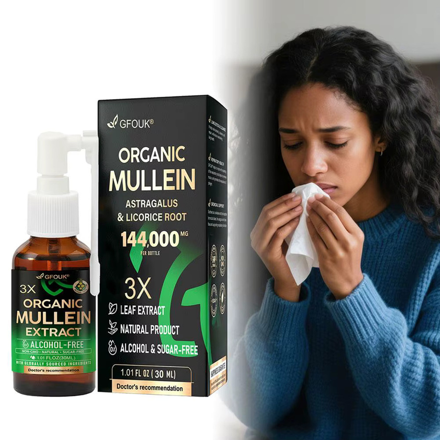 GFOUK Königskerzen-Extrakt-Spray, Bio-Königskerze, Astragalus, Süßholzwurzel - Bild 2