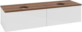V&B Waschtischunterschrank Antao mit Beleuchtung, Farbe Weiß, B/T: 160 x 50 cm - Bild 1
