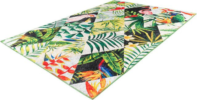 Obsession Teppich My Jungle Multicolor aus Polyester Chenille, Breite: 160 cm, Länge: 230 cm - Bild 1