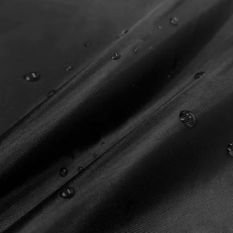 Wasserdichter Taft-Textilstoff von Texmark aus Polyester in Schwarz für Outdoor-Abdeckungen, Zelte und Sonnenschutz, Breite: 150 cm, Höhe: 36 cm - Bild 2