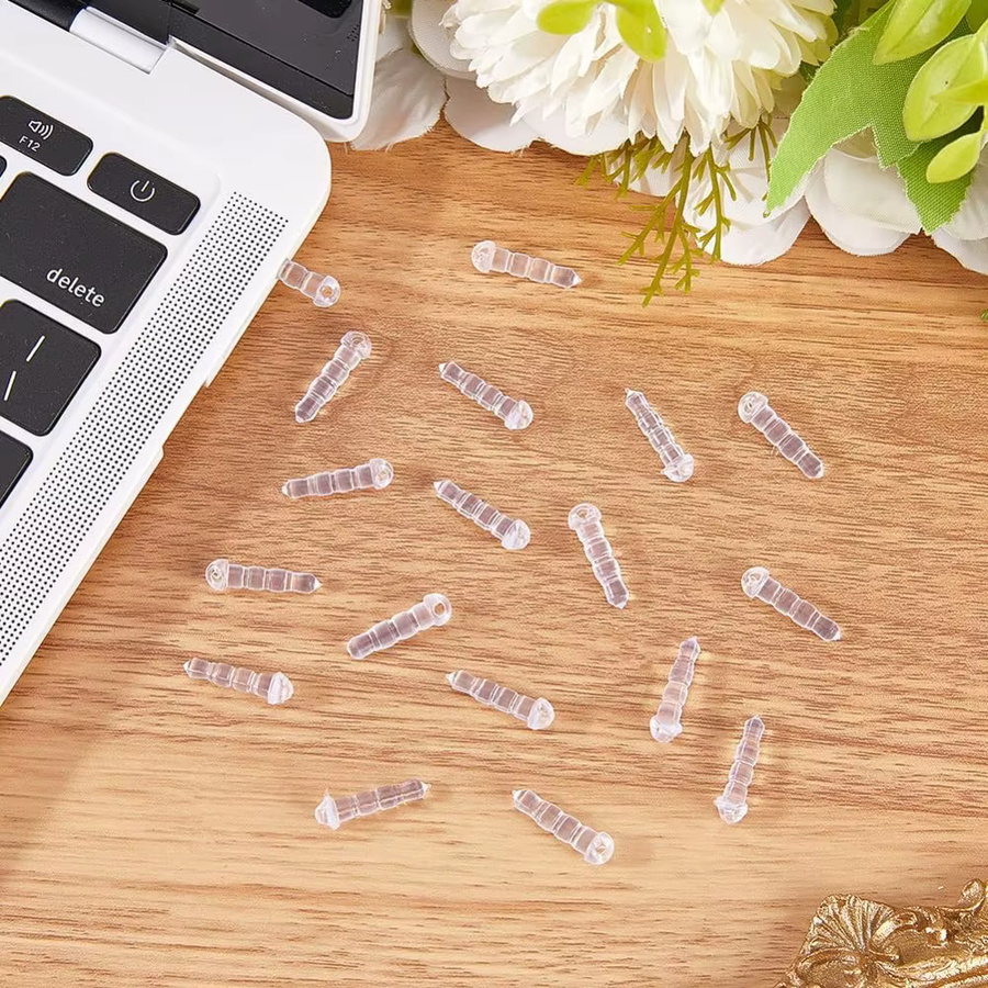 80 Stück Staubschutz-Abdeckungen für 3,5 mm Kopfhörer-Klinken aus transparentem Kunststoff - Bild 2