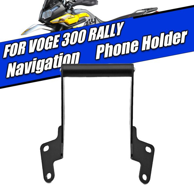 Handyhalterung für Loncin Voge 300 Rally und 300GY Motorrad mit GPS Navigation Platte in Schwarz - Bild 1