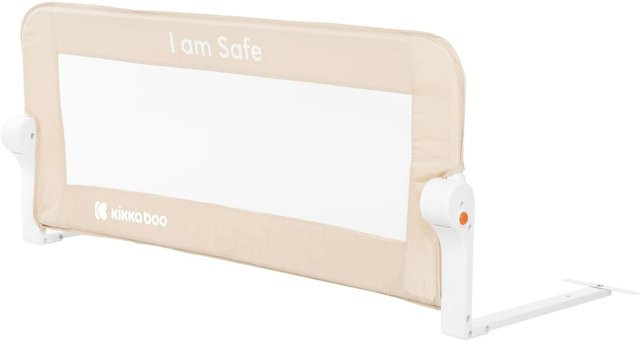 Kikkaboo Bettschutzgitter I am safe beige, Länge: 102 cm, für Matratzenstärke: 12 - 20 cm - Bild 1