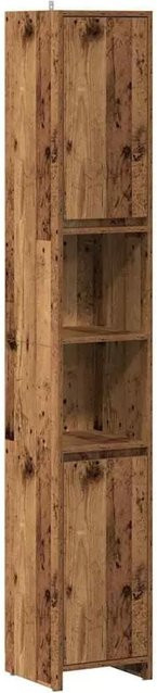 vidaXL Badschrank in Altholz-Optik, Braun, B/T/H: 30 x 30 x 183,5 cm - Bild 1