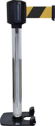 VISO RXLO1100SRNJ LO3 Gurtabsperrpfosten in Silber, selbstständig stehend, Gurtlänge 10m, Durchmesser: 8 cm, Höhe: 111 cm - Bild 1