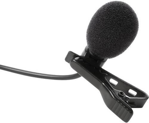 IK Multimedia MIC LAV Lavalier Ansteckmikrofon Schwarz mit Windschutz und Klammer, kabelgebunden - Bild 1