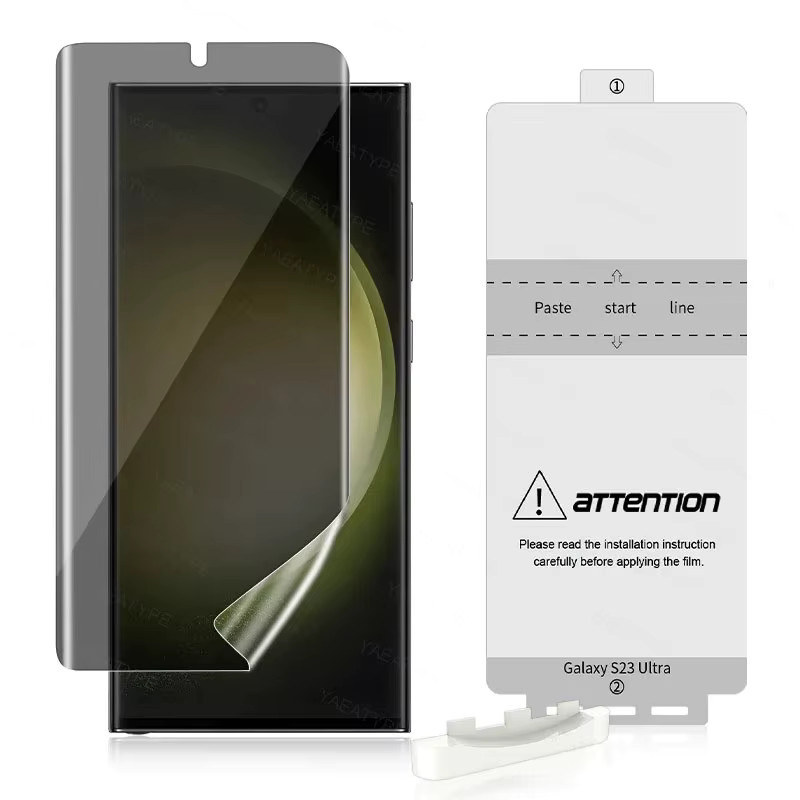 3er Pack Privatsphäre Hydrogel Displayschutzfolie für Vivo V50 V40 V23 Pro Plus mit Fingerabdruck-Entriegelung - Bild 3