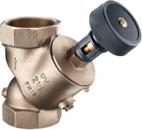 Oventrop Strv. Hydrocontrol VTR PN 16 Regelventil aus Messing in Gunmetal mit Blindstopfen, 2 1/2 Zoll - Bild 1