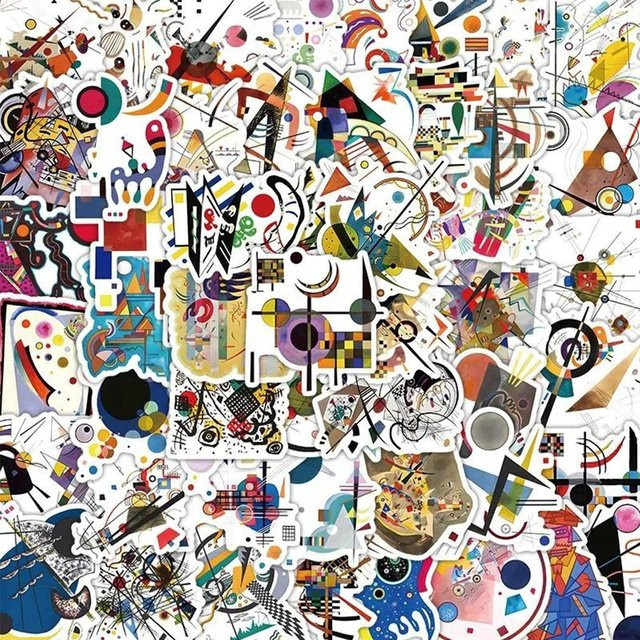 Binchi Outdoor Product Künstlerische Cartoon Aufkleber in Grau und Multicolour für Handyhüllen, Planer und Graffiti - Bild 1