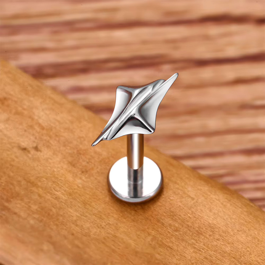 UHERA Ohrstecker Titan, Silber, Unisex - Bild 2