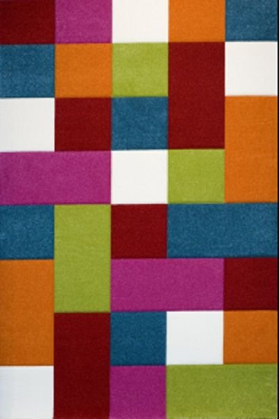 Kinderteppich KIDS 646-110 in Multicolor mit geometrischem Design, Breite: 170 cm, Tiefe: 120 cm - Bild 1