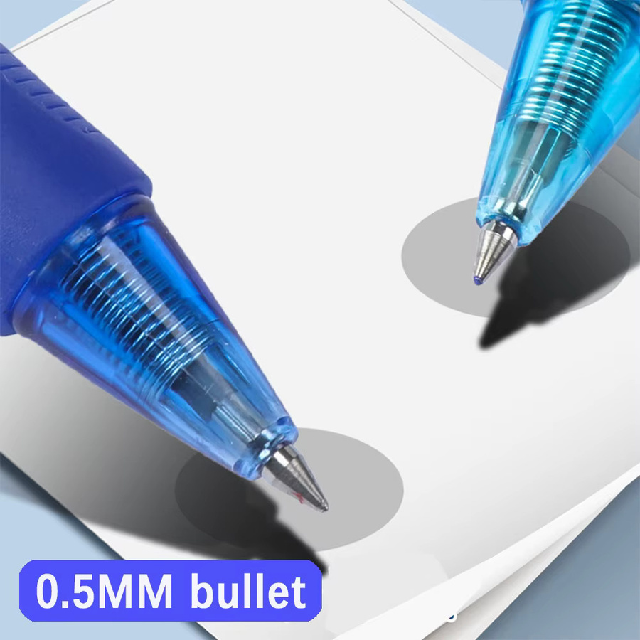 MROOFUL Löschbares Gelschreiber-Set mit großem Tintenfassungsvermögen, 0,5 mm, Farben: Schwarz, Blau und Mehrfarbig - Bild 4