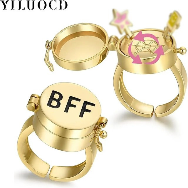 YILUOCD Spinner-Ringe, goldfarben, Unisex - Bild 1