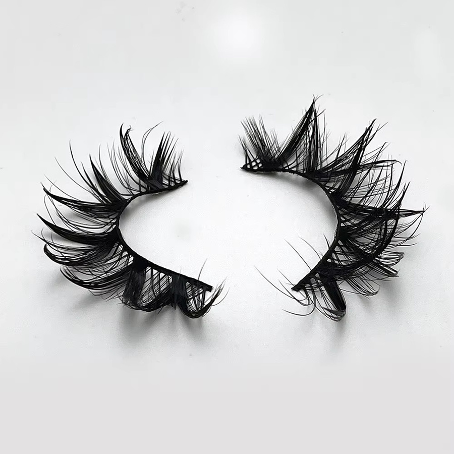 Künstliche Wimpern, 3D-Katzenaugen-Wimpern, Black, 7 Paar - Bild 2