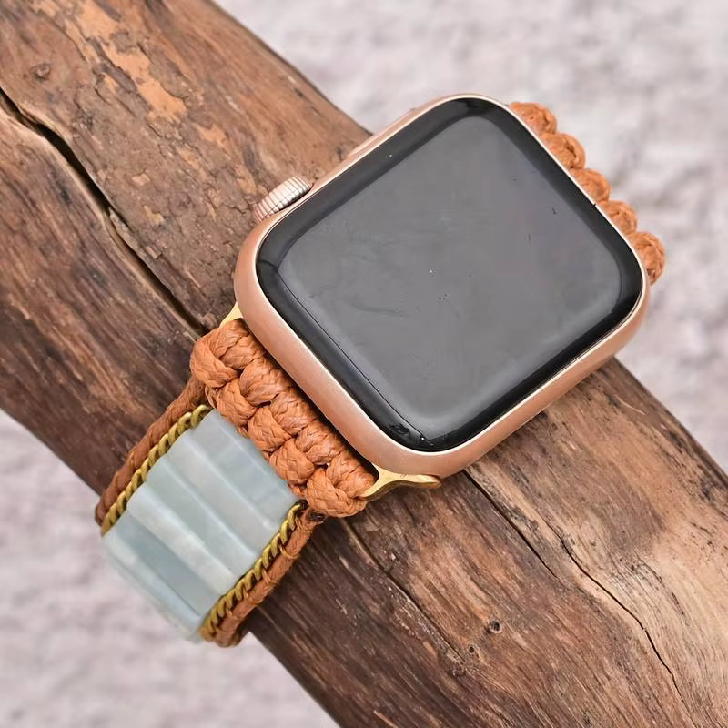 Armband für Apple Watch, Naturstein, Perle, Weiß, Damen - Bild 3