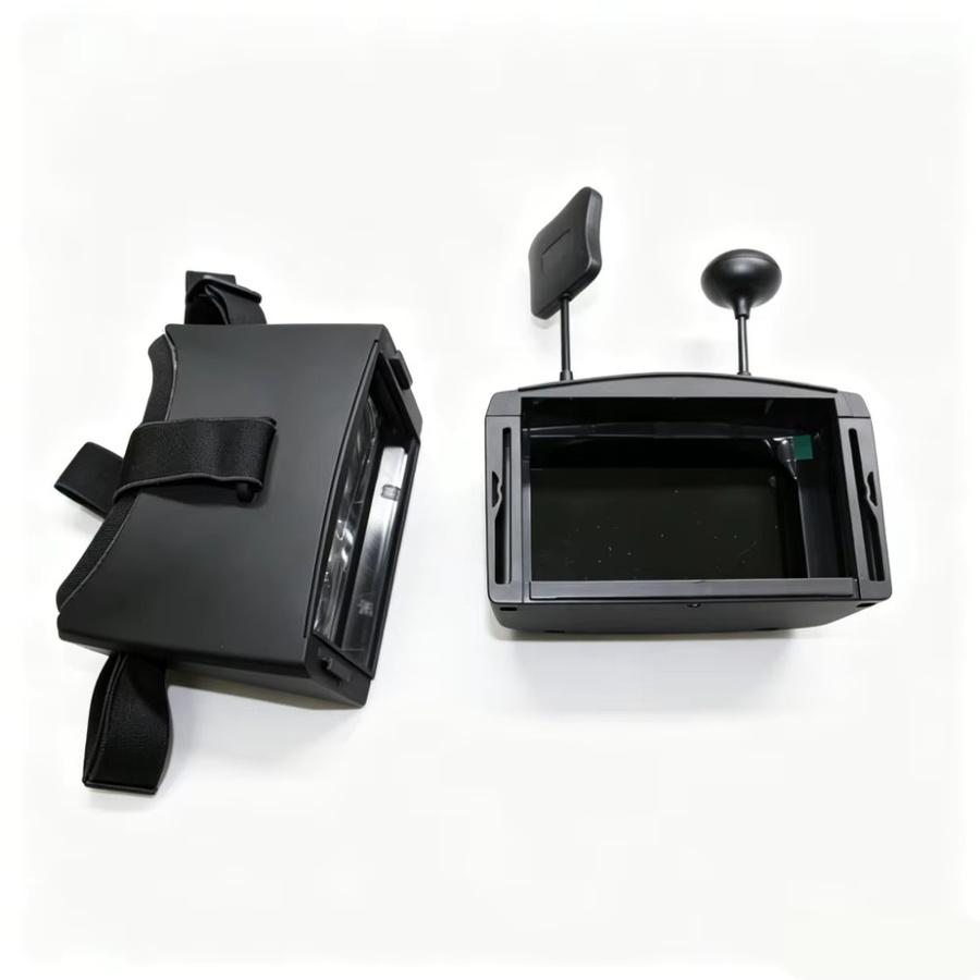 Eachine EV800D FPV-Brille in Schwarz mit 5,8GHz 40CH, 5 Zoll 800x480 HD DVR und Diversity Dual RX5808 PRO Empfänger mit abnehmbarem Bildschirm für deine FPV-Drohne - Bild 2