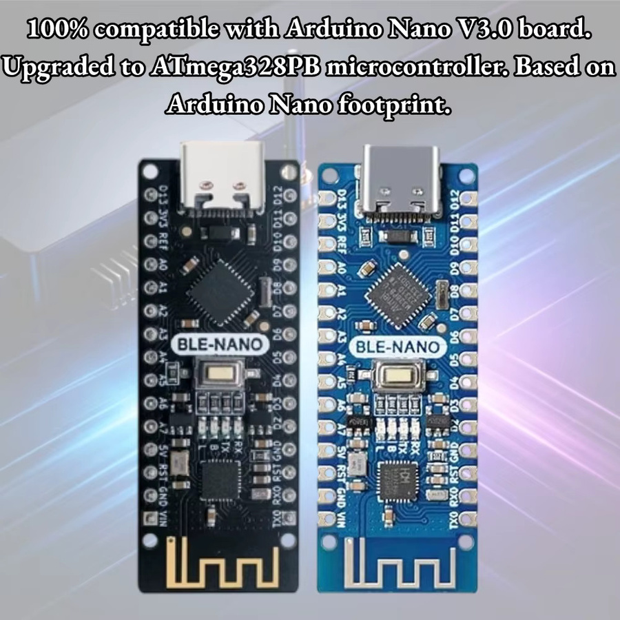 NullLab BLE-Nano Pico Board mit 2,4G Bluetooth-Funkfunktion, kompatibel mit Arduino Nano V3.0, ohne Anschlussleisten - Bild 3