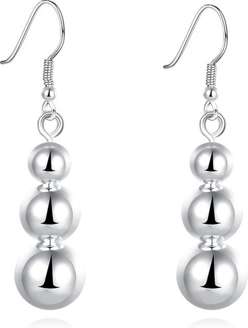 Ohrringe 925 Silber, Perle, Damen, 45mm - Bild 1