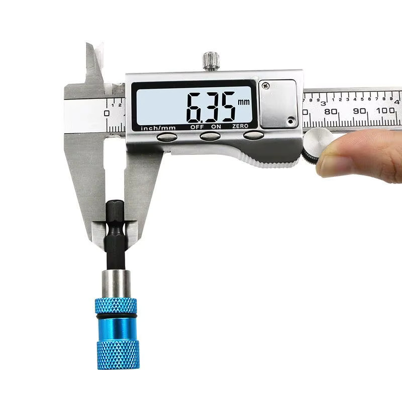 HZFWDMH Magnetischer Bitadapter mit 1/4 Zoll Sechskantschaft und einstellbarer Schraubentiefe in Rot - Bild 1