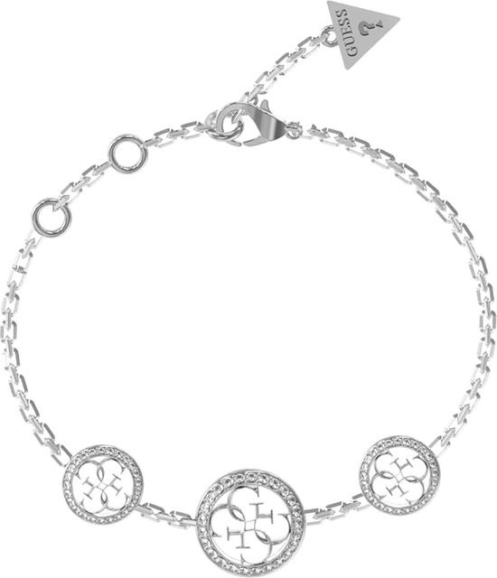 Guess Armband, Edelstahl, Silber, Kristall, Zirkonia, Damen - Bild 1