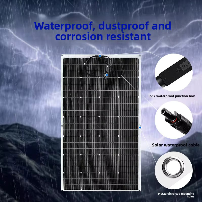 PVSO Flexible Monokristalline Photovoltaik-Solarpanels für Wohnmobile und Yachten (12V/24V) - Bild 3