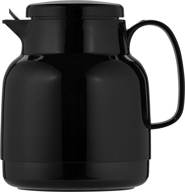 Helios Isolierkanne mit Teesieb in Schwarz, 1,0 l - Bild 1