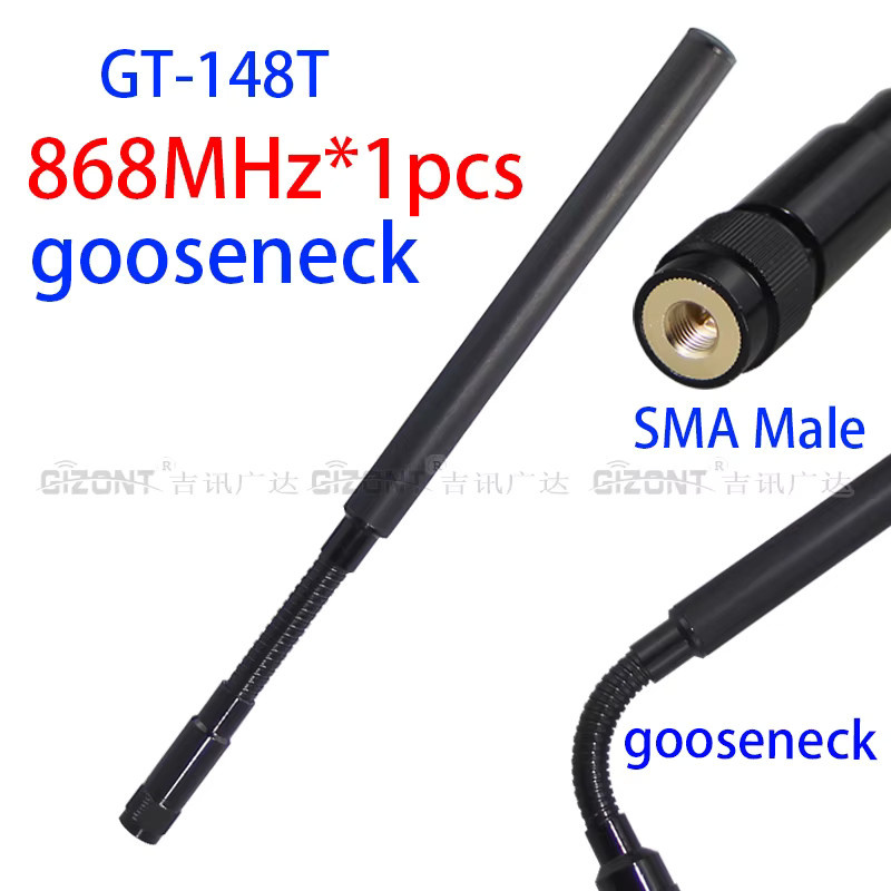 GIZONT Taktische Schwanenhalsantenne für Meshtastic und Handgeräte, 868MHz/915MHz, Schwarz - Bild 2