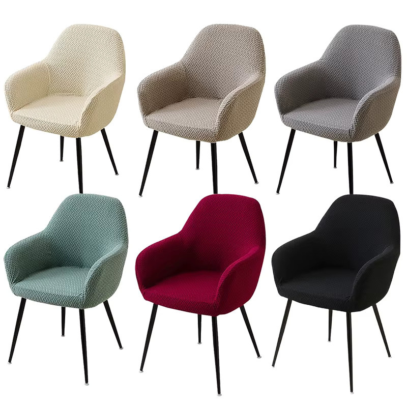 WANERQU Stuhlhussen für Hochlehner-Esszimmerstühle, elastische Schutzhüllen in Rot, einfarbig und modern - Bild 5