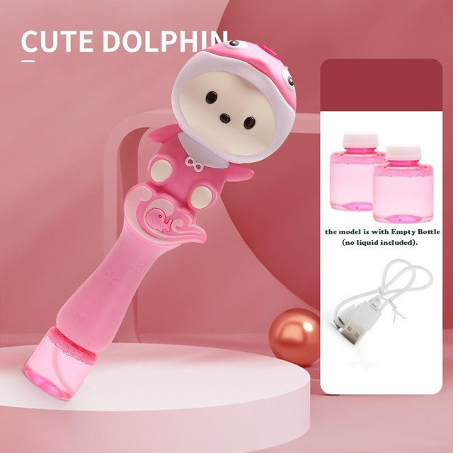 Yiran bag Schwein Elektrische Seifenblasenpistole mit Licht ab 3-6 Jahren - Bild 1