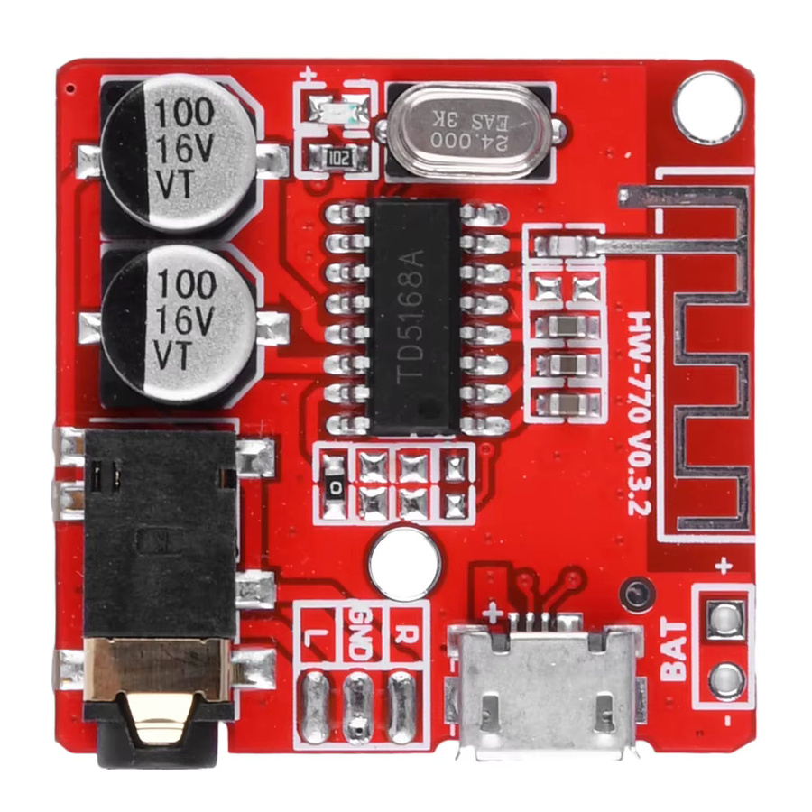 occkic Bluetooth-MP3-Decoder-Board Version 5.0 mit verlustfreiem Audio-Verstärkermodul für Auto-Stereoanlagen in Rot - Bild 3