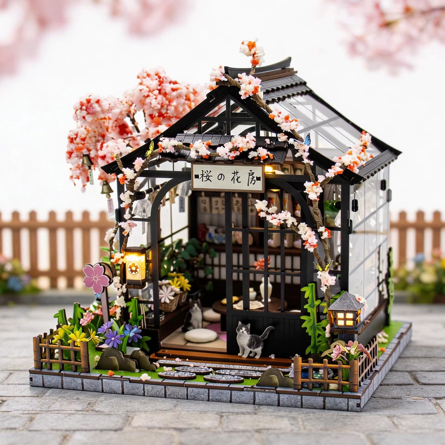 StartCabin DIY Puppenhaus-Set mit Miniatur-Möbeln als handgefertigter Modell-Bausatz in Multicolor - Bild 3