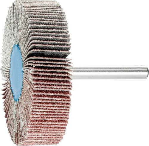 PFERD Korund Fächerschleifer A80 für Feinschliff und Finish, Durchmesser: 60 mm, Breite: 15 mm, Schaft-Durchmesser: 6 mm, 10 Stück, Multicolor - Bild 1