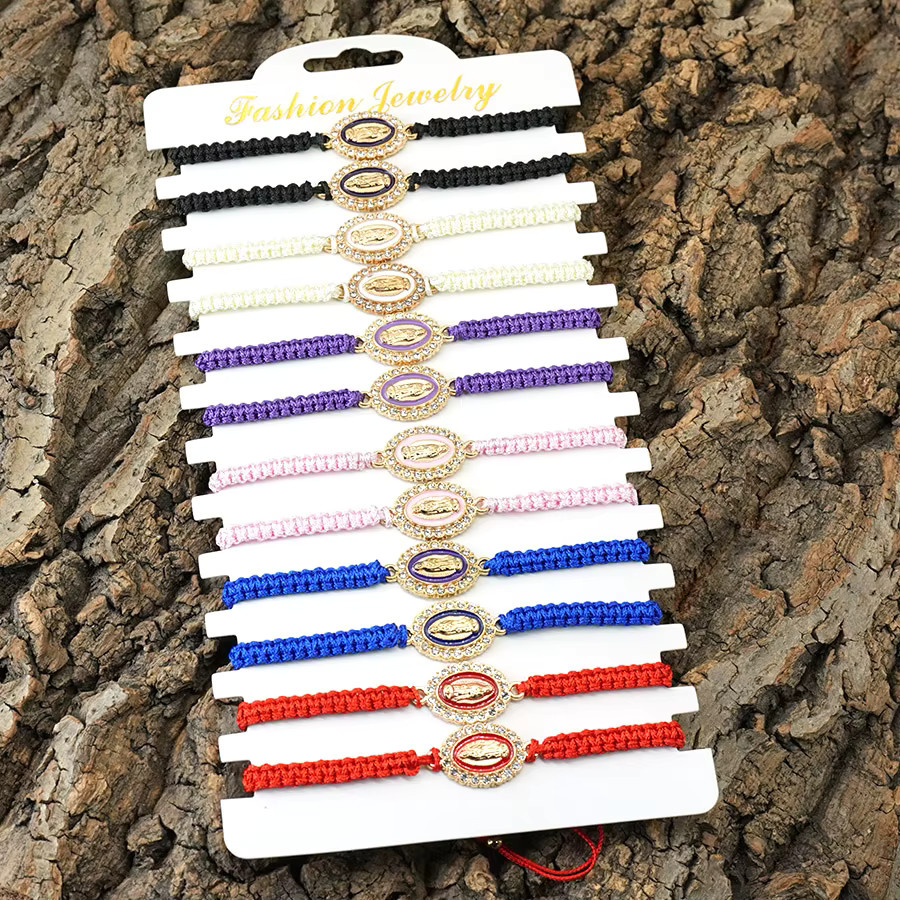 Noter Armband, Jungfrau Maria, geflochten, verstellbar, Unisex - Bild 6