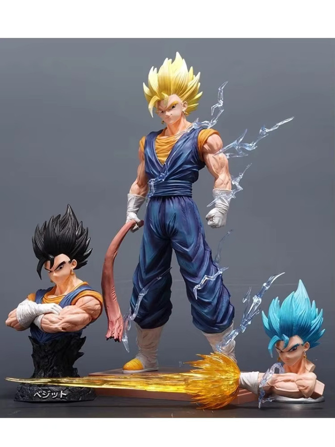 Bandai Dragon Ball Vegetto Super Saiyajin Action Figure, 32 cm, Kunststoff - Bild 2