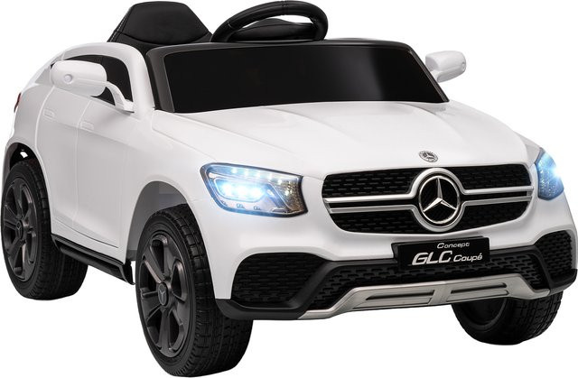 AIYAPLAY Mercedes-Benz Concept GLC Coupe Kinder Elektroauto, Weiß, ab 3 Jahre - Bild 1