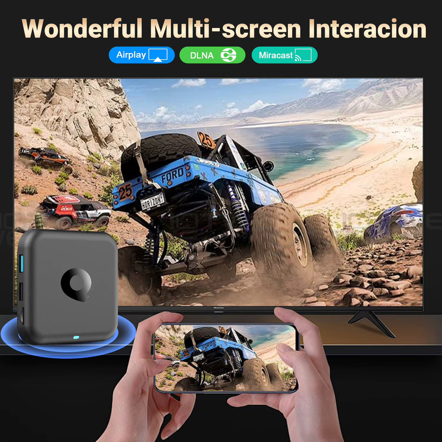 XGODY R69Q Smart TV Box Android 14, 4K UHD Streaming Media Player mit 2 GB RAM + 32 GB Speicher, Bluetooth 5.4, Google Assistant, Dual Wifi 5G, Schwarz - Bild 4