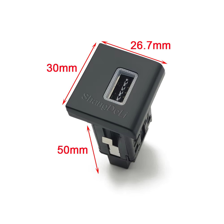 ShangDeLi Dual USB C PD und QC3.0 Schnellladegerät für VW Amarok 2011-2018, 12V/24V Auto Power Adapter, Schwarz - Bild 2