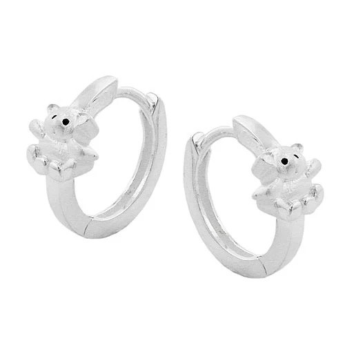 SIGO Creolen kleiner Bär, 925 Silber, Unisex - Bild 1
