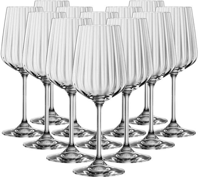 Spiegelau Lifestyle Weißweingläser aus Kristallglas, transparent, 12er Set, 440 ml - Bild 1