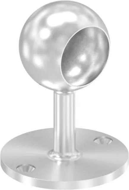 FeNau Rohrhalter aus V2A Edelstahl in Silber für Ø 33,7 mm - Bild 1