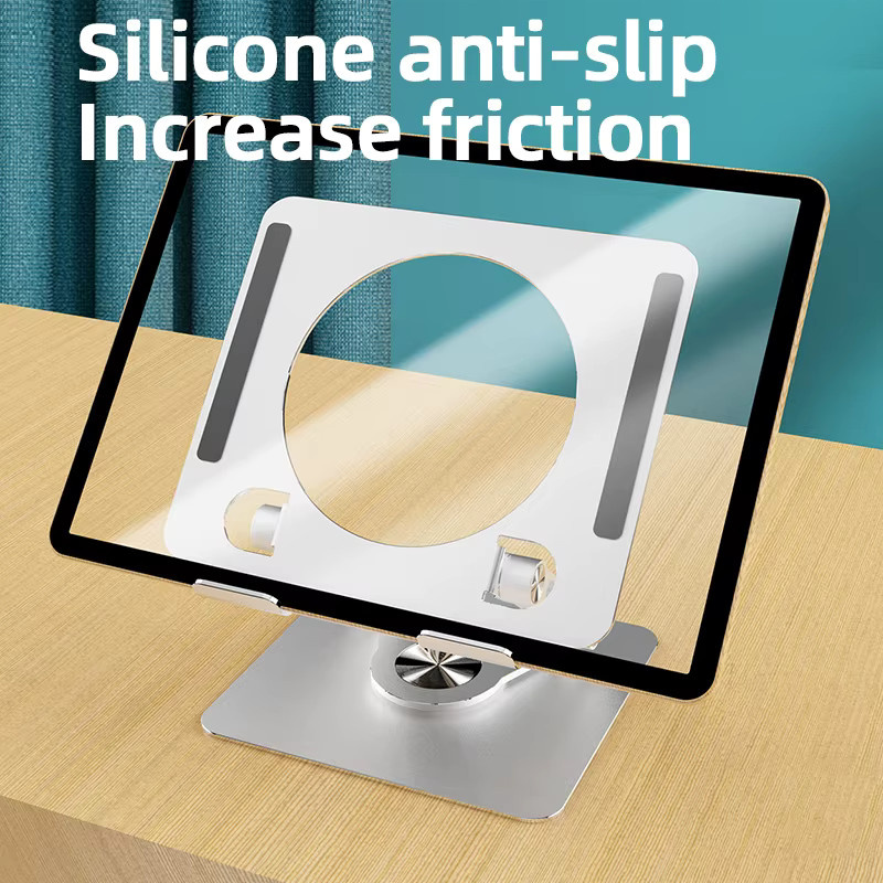 MUMUCC Desktop-Tablet-Ständer mit Wärmeableitung in Silber, wählbar als drehbare oder feste Ausführung - Bild 2
