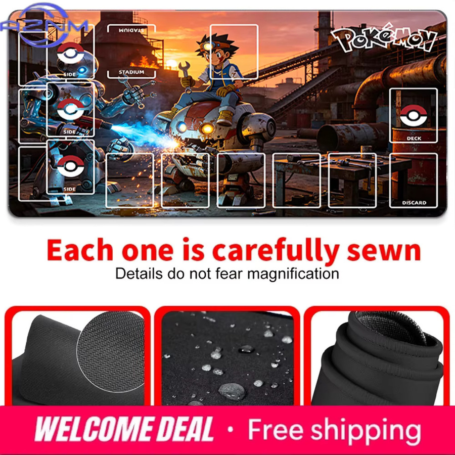 Ash & Mechanical Pokemon Factory TCG Spielmatte Gaming-Mauspad multicolour - Bild 4
