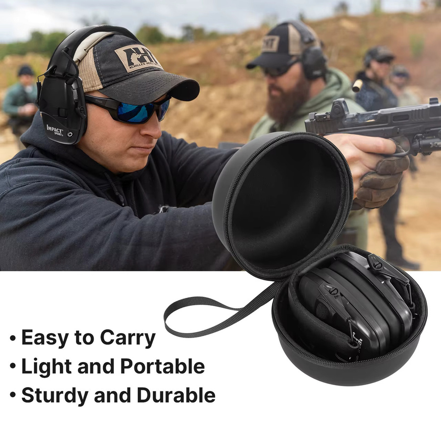 Bew Elektronisches Schieß-Headset mit Hör- und Klangverstärkung als faltbarer Anti-Lärm-Ohrenschützer im Over-Ear-Design - Bild 4