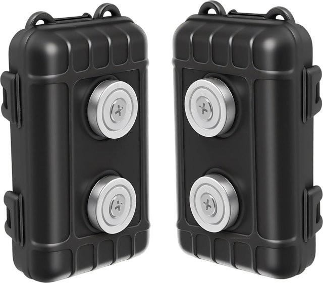 Magnetischer Schlüsselhalter für das Auto, wasserdichte Box zur versteckten Aufbewahrung von Schlüsseln, Farbe: Schwarz - Bild 1