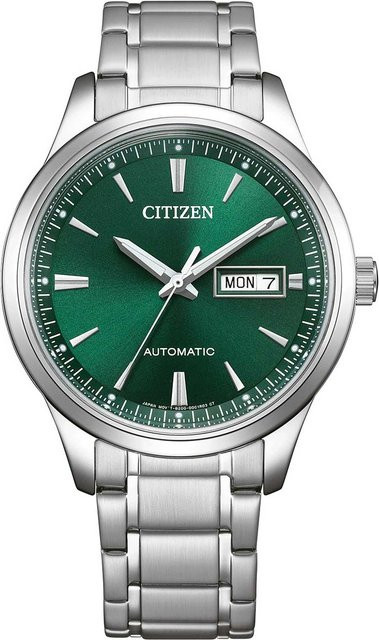 Citizen Armbanduhr Automatik, Edelstahl, Grün, 40 mm, Herren - Bild 1