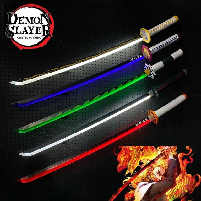 Bandai Kimetsu No Yaiba Katana-LED-Lichtschwert, Samurai Säbel, 104 cm - Bild 1