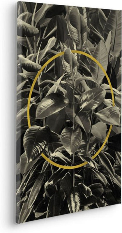 Komar Canvasbild Green Surrounding Modernes Wandbild in Grün Weiß Schwarz Querformat B: 60 cm, H: 60 cm, T: 40 cm - Bild 1