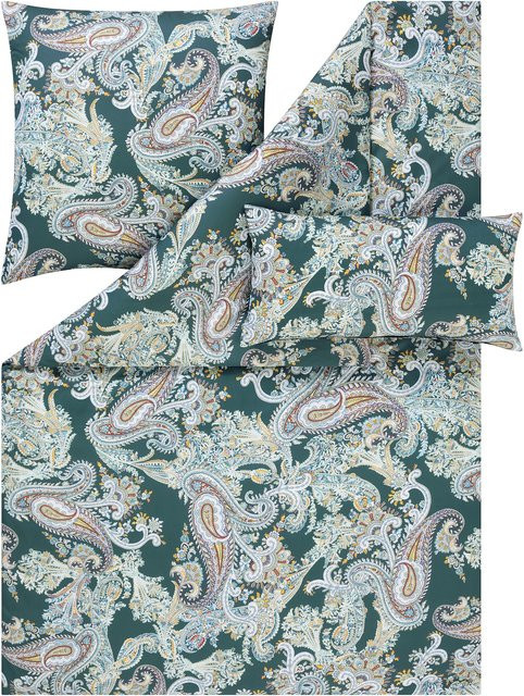 Estella Bettwäsche Annette Floral Nature Green aus Lyocell - Bild 1