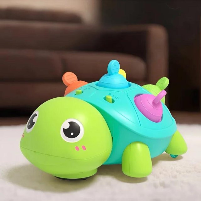 Linyi toy car Schildkröte, Musikalisches Naturgeräusche Krabbelspielzeug, ab 0 Jahre - Bild 1